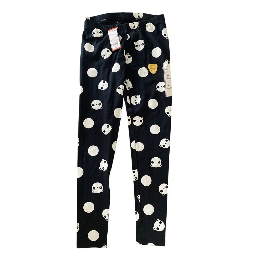 Girls Size 14/16 Leggings Lot of 4 Justice Cat & Jack Floral Panda Space